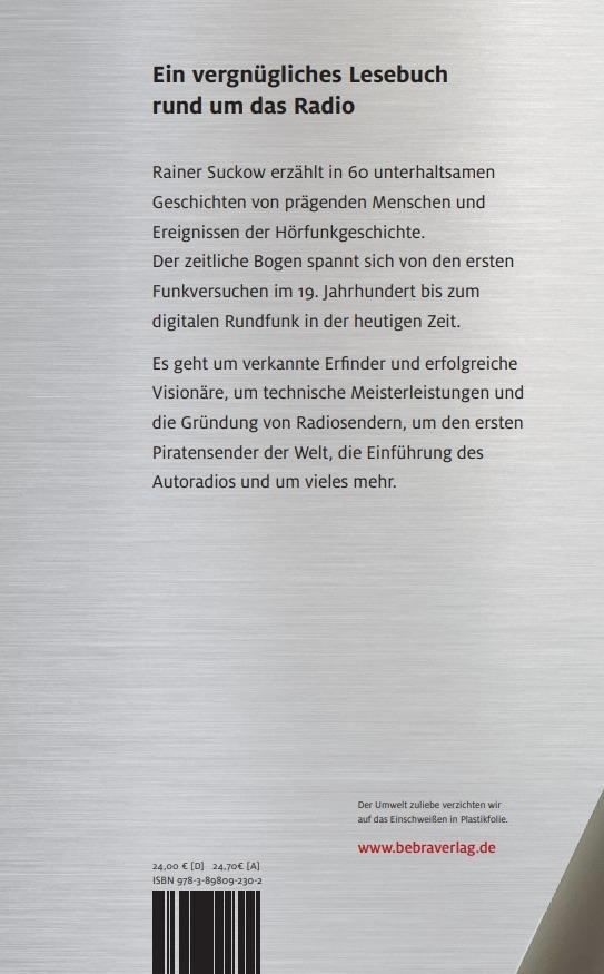 Rückseite: 9783898092302 | Radio! | Geschichten aus 100 Jahren Rundfunk | Rainer Suckow | Buch