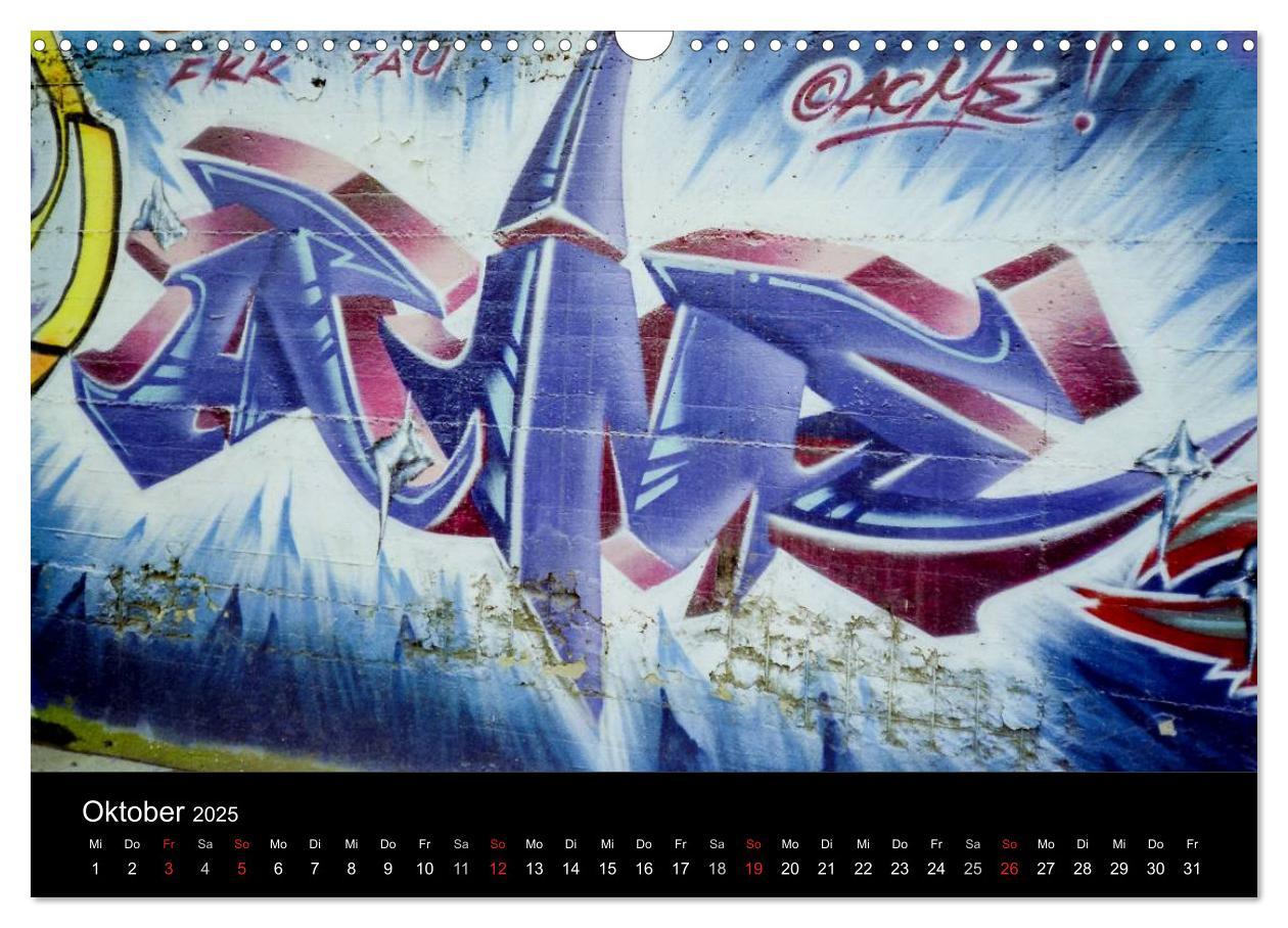 Bild: 9783435770816 | Graffiti - Kunst aus der Dose (Wandkalender 2025 DIN A3 quer),...