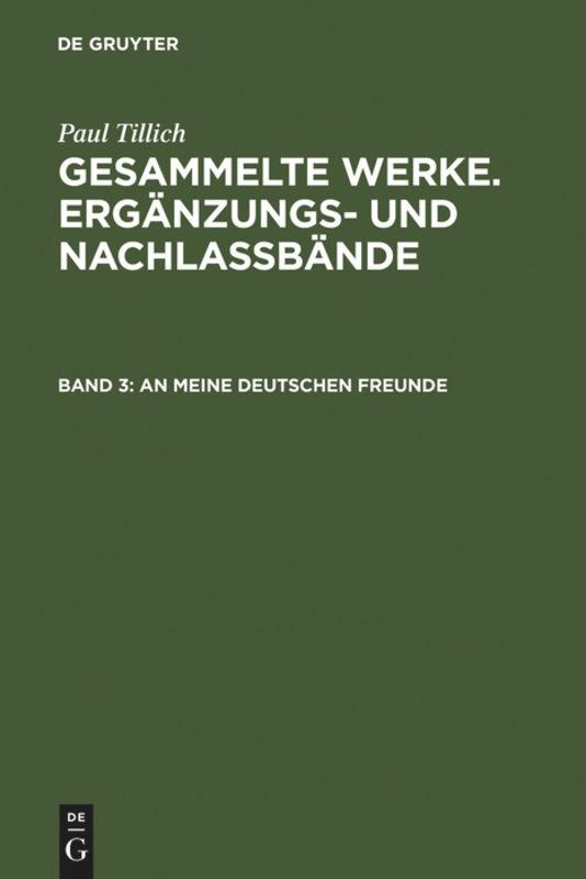 Cover: 9783771501471 | An meine deutschen Freunde | Buch | 367 S. | Deutsch | 1987