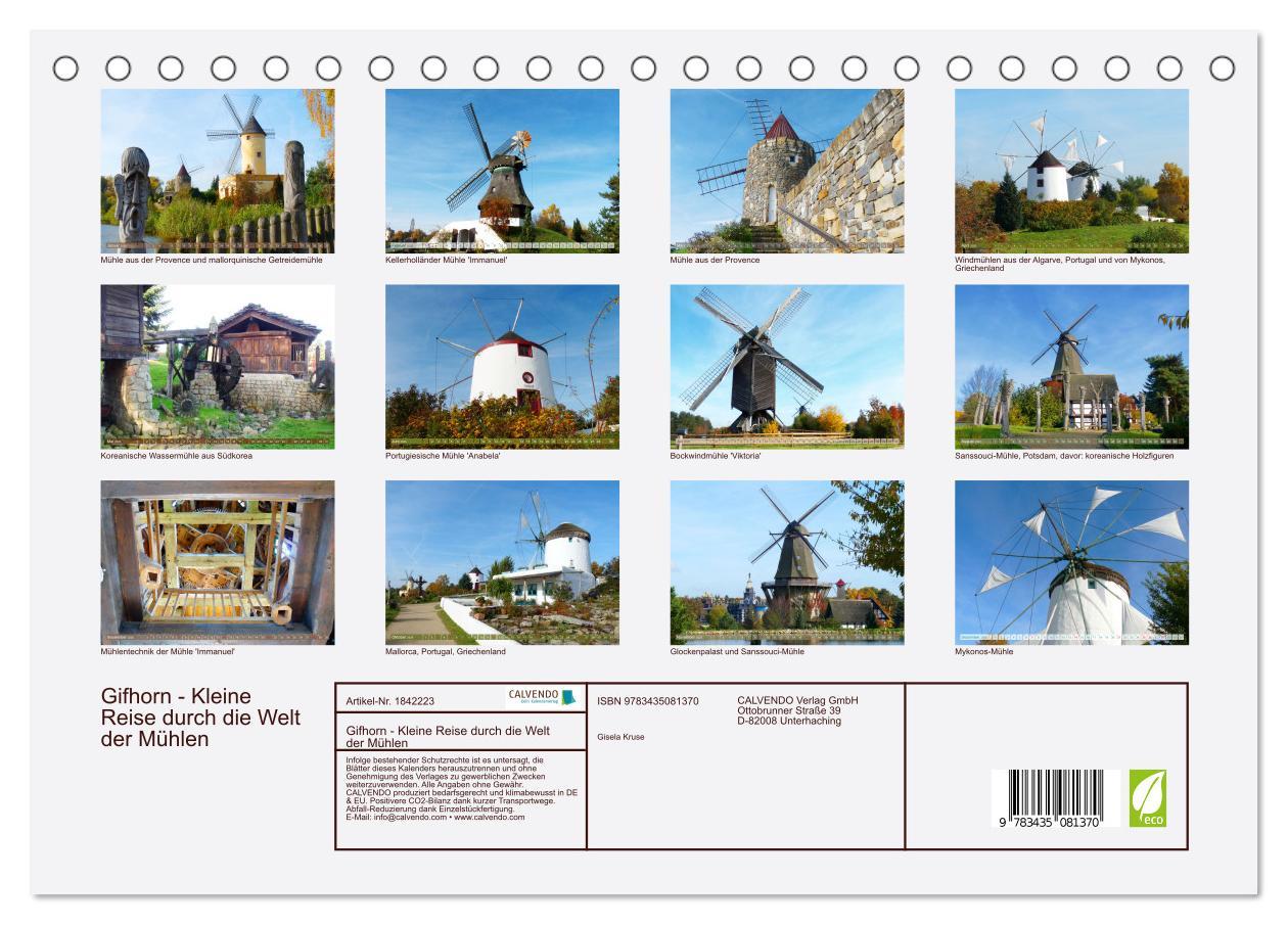 Bild: 9783435081370 | Gifhorn - Kleine Reise durch die Welt der Mühlen (Tischkalender...