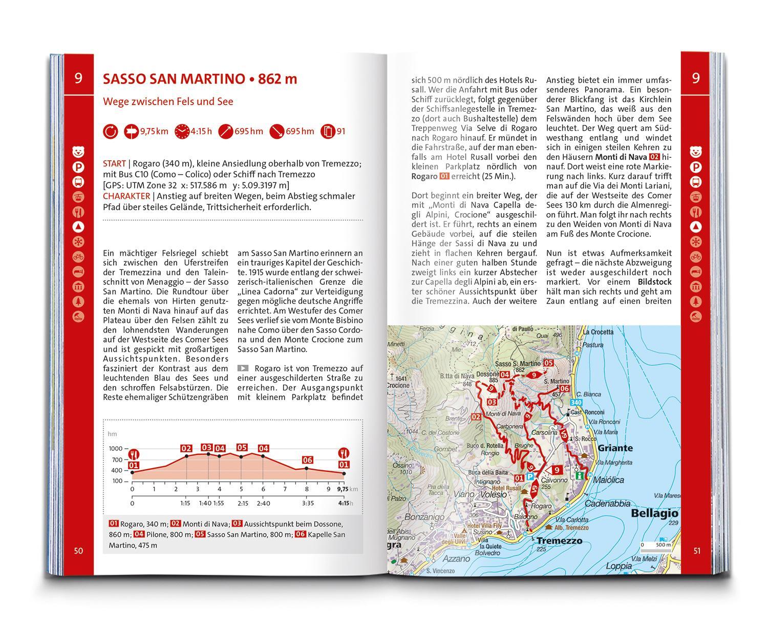 Bild: 9783991217732 | KOMPASS Wanderführer Comer See, 50 Touren | Franziska Baumann | Buch