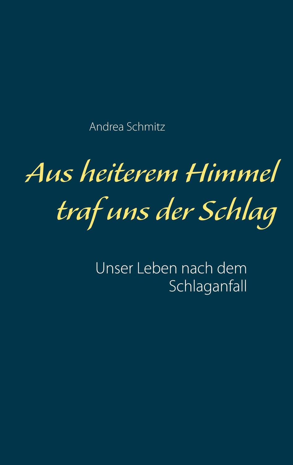 Cover: 9783751913737 | Aus heiterem Himmel traf uns der Schlag | Andrea Schmitz | Taschenbuch