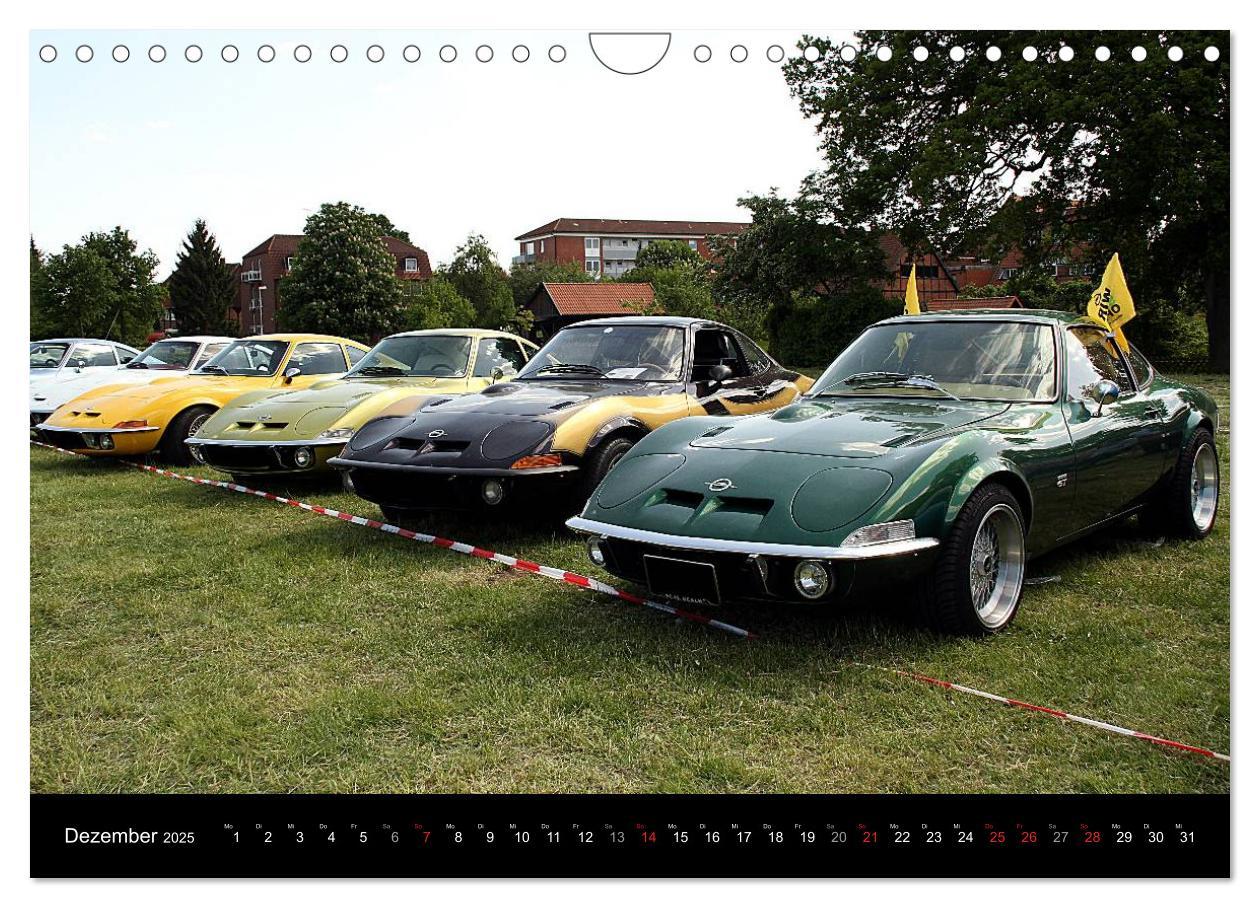 Bild: 9783435726707 | Opel GT Der Kalender (Wandkalender 2025 DIN A4 quer), CALVENDO...