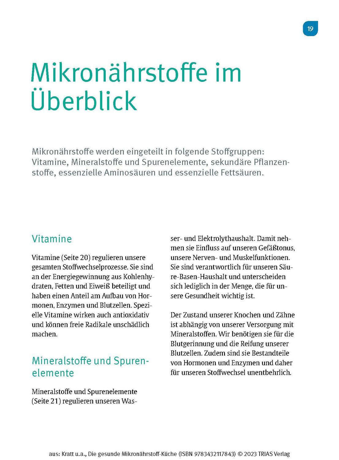 Bild: 9783432117843 | Die gesunde Mikronährstoff-Küche | Regina Kratt (u. a.) | Taschenbuch