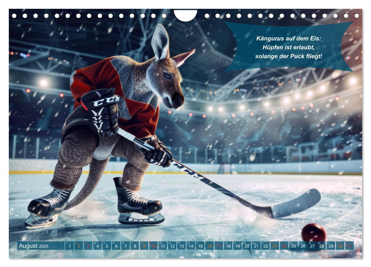 Bild: 9783457160633 | Der tierisch lustige Eishockey Kalender (Wandkalender 2025 DIN A4...