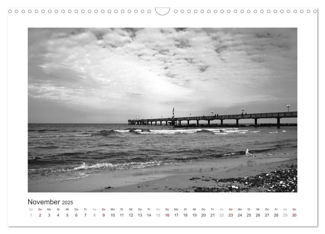 Bild: 9783435291328 | Monochrom Meer (Wandkalender 2025 DIN A3 quer), CALVENDO...