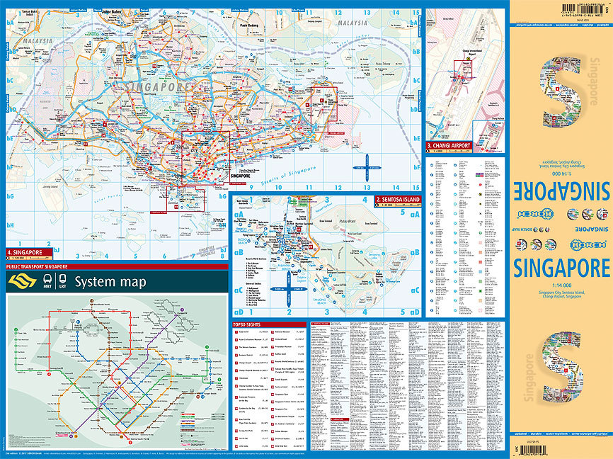 Bild: 9783866091467 | Borch Map Singapore / Singapur | (Land-)Karte | 2 S. | Deutsch | 2010