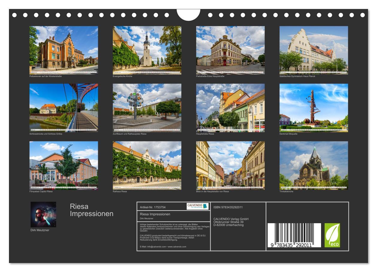 Bild: 9783435292011 | Riesa Impressionen (Wandkalender 2025 DIN A4 quer), CALVENDO...