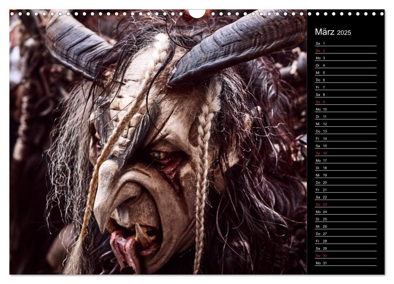 Bild: 9783435174959 | Krampus Kalender 2025 (Wandkalender 2025 DIN A3 quer), CALVENDO...