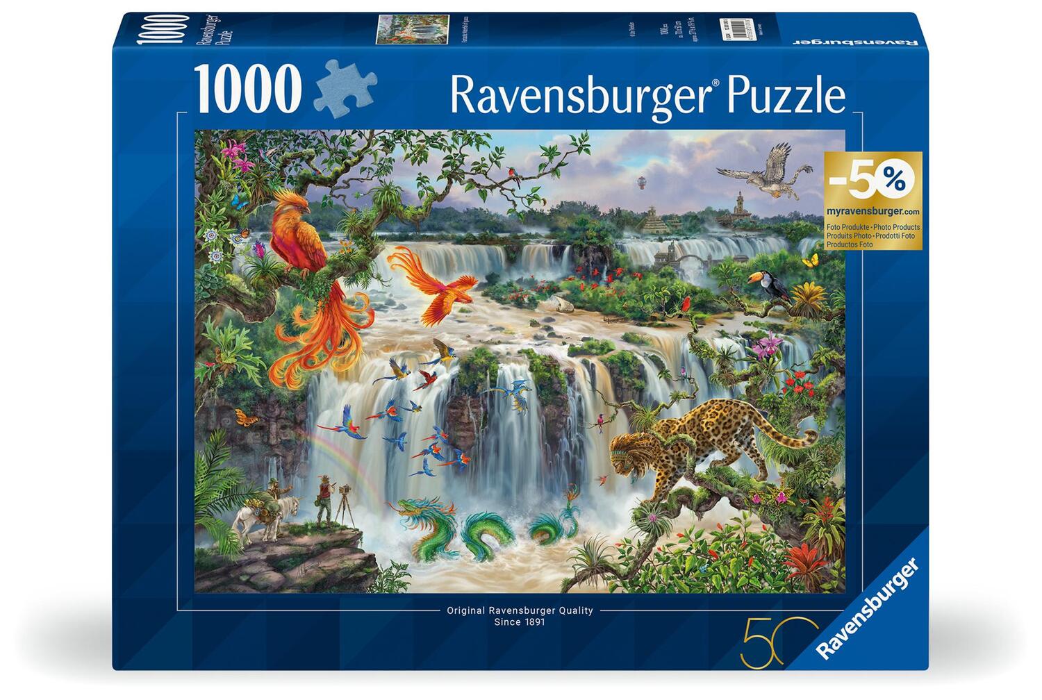 Cover: 4005555010906 | Ravensburger Puzzle 12001090 - Fantastischer Wasserfall von Iguazú...