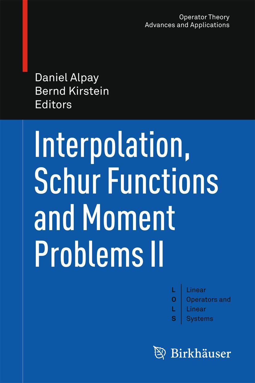 Cover: 9783034804271 | Interpolation, Schur Functions and Moment Problems II | Buch | vi