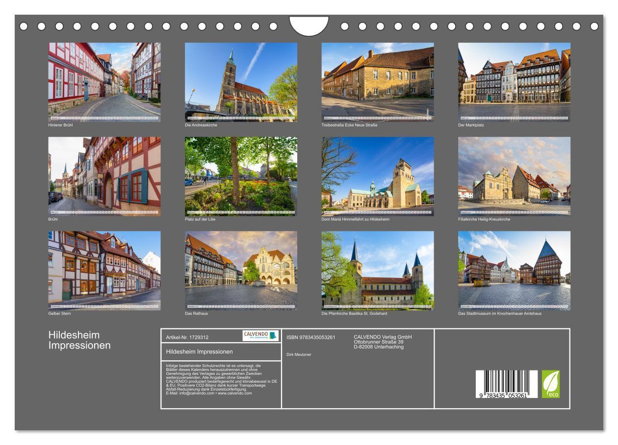 Bild: 9783435053261 | Hildesheim Impressionen (Wandkalender 2025 DIN A4 quer), CALVENDO...