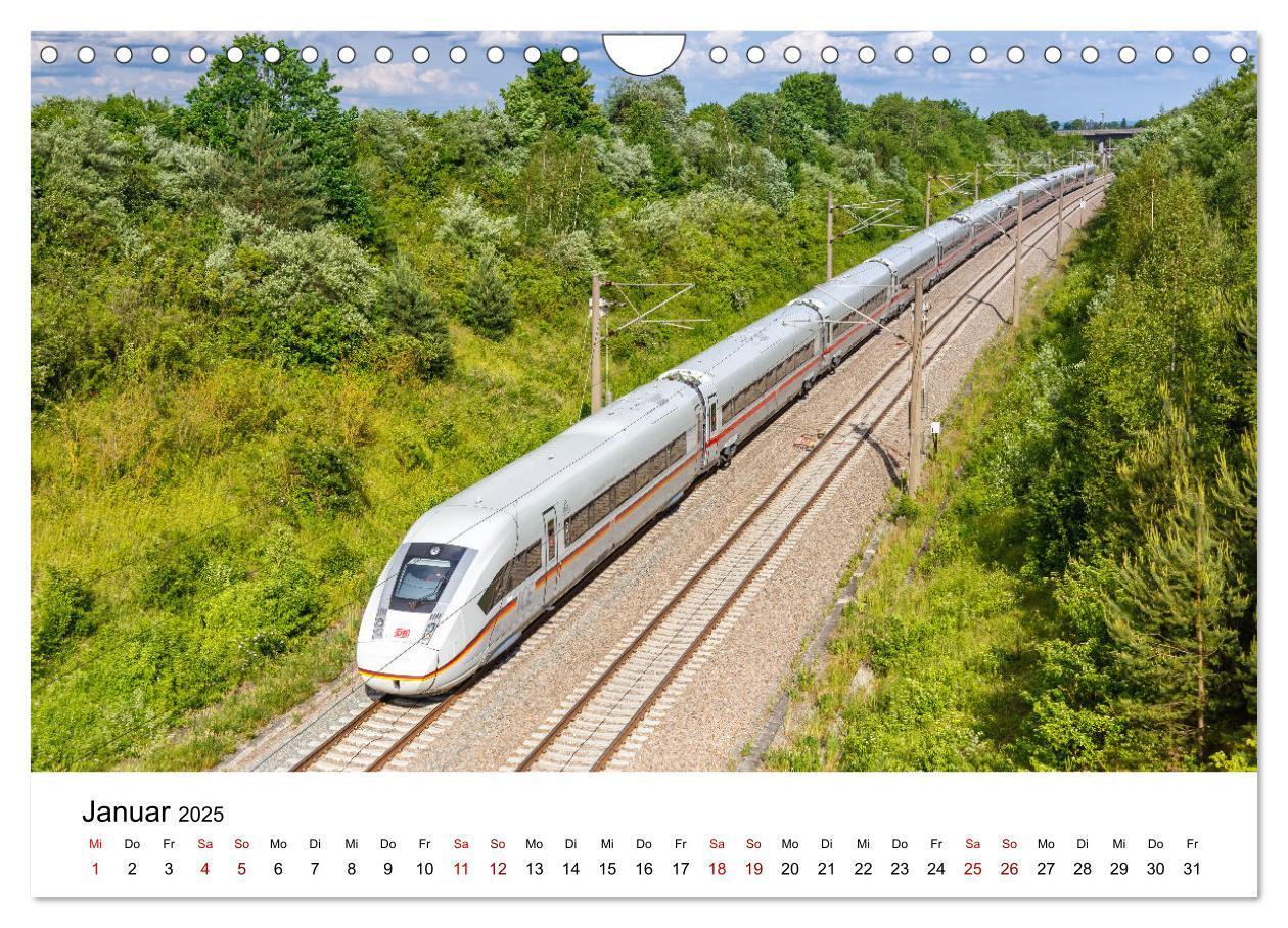 Bild: 9783435035564 | Eisenbahn in Deutschland (Wandkalender 2025 DIN A4 quer), CALVENDO...