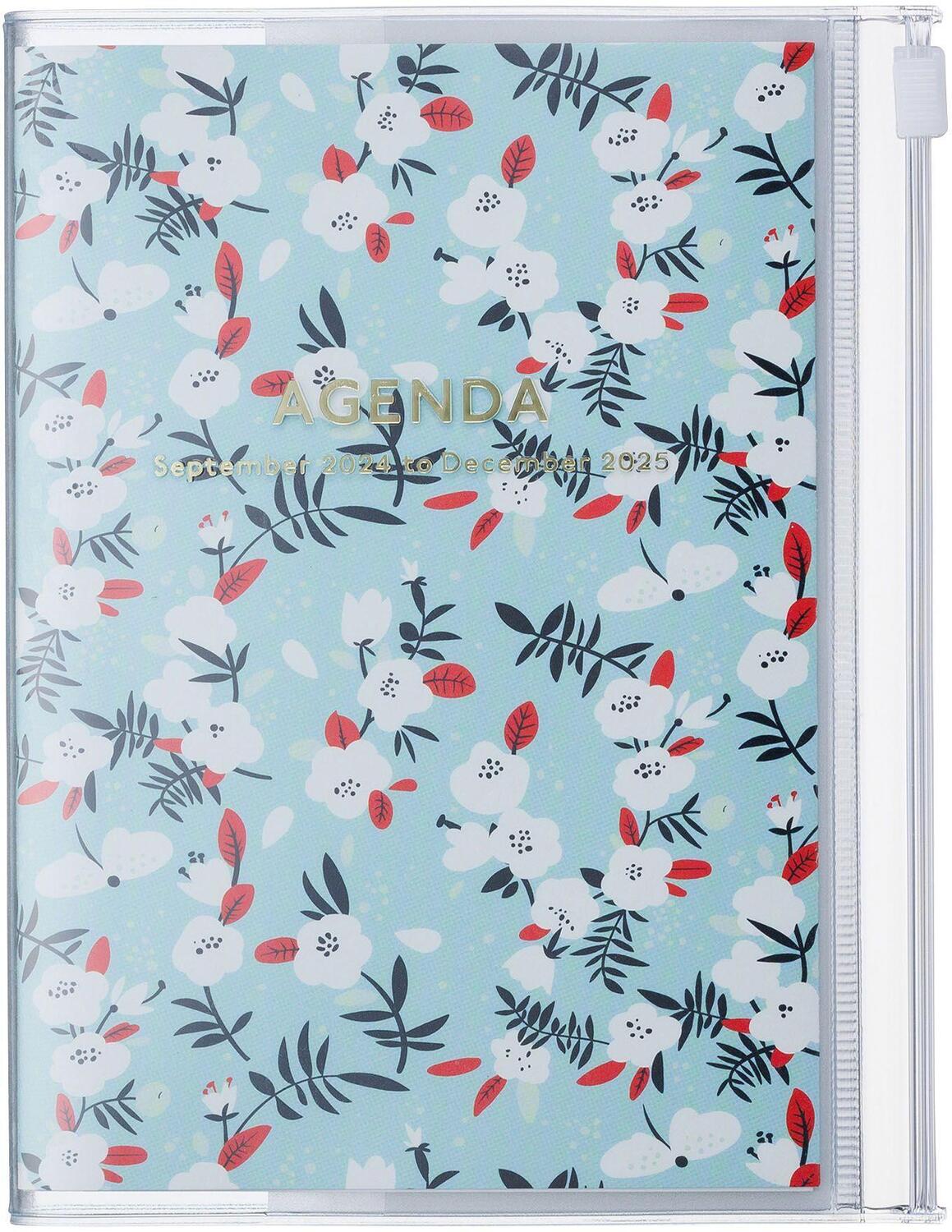 Cover: 4550045127607 | MARK'S 2024/2025 Taschenkalender A6 vertikal, Flower Pattern //...