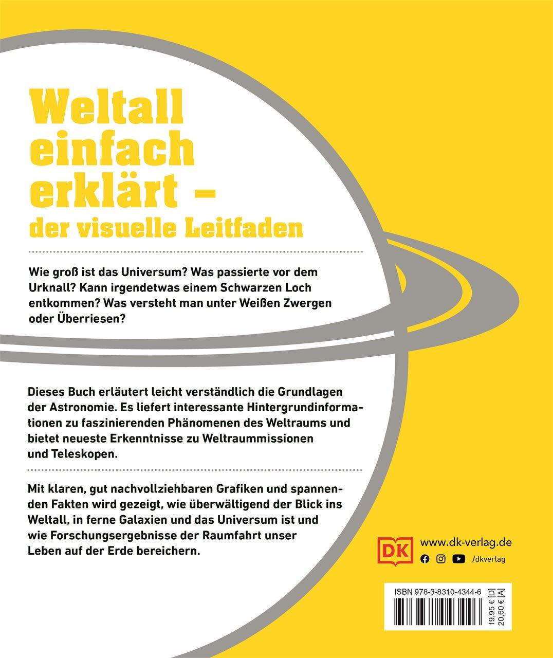 Rückseite: 9783831043446 | #dkinfografik. Weltall einfach erklärt | Abigail Beall (u. a.) | Buch