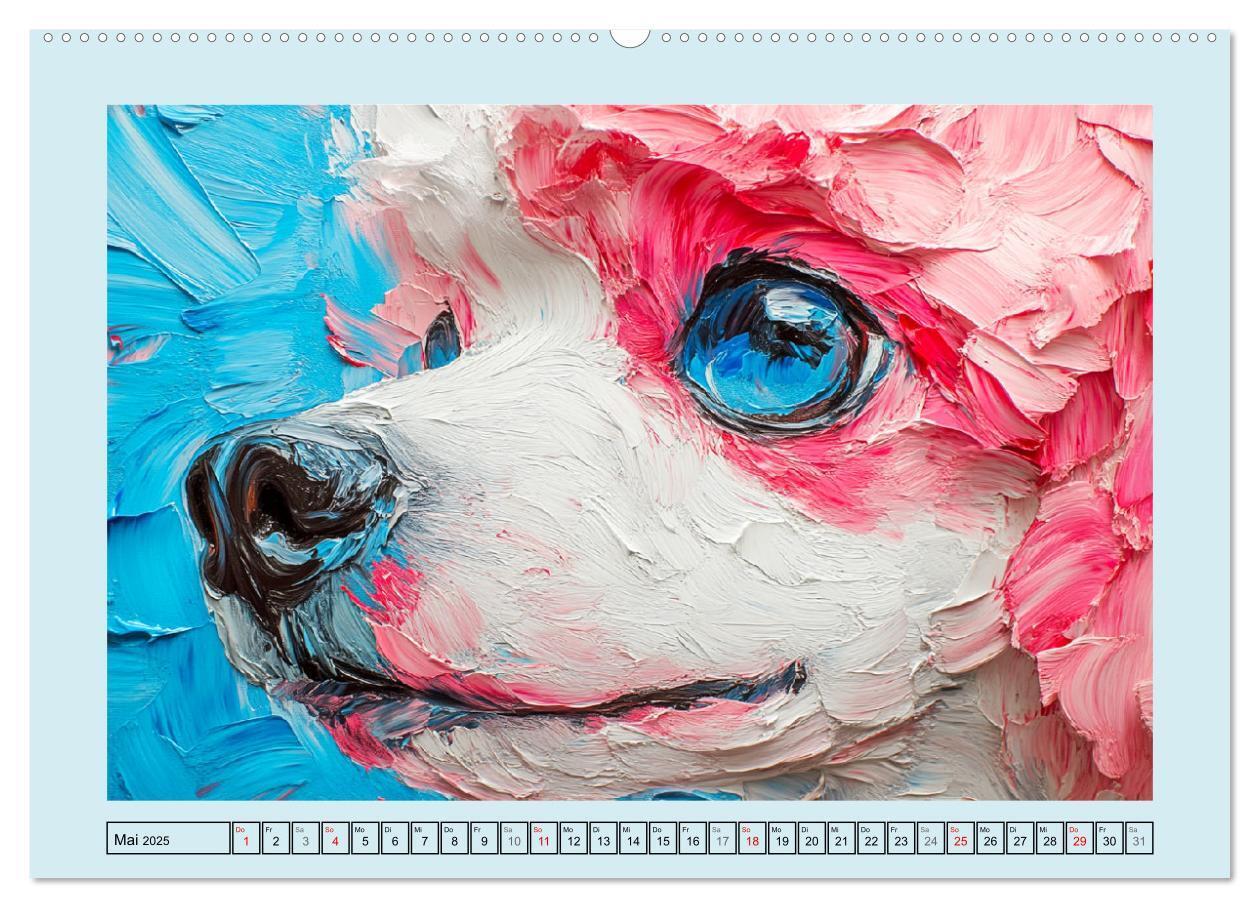 Bild: 9783457200834 | Hunde Paintings. Moderne Portraits in Öloptik (Wandkalender 2025...