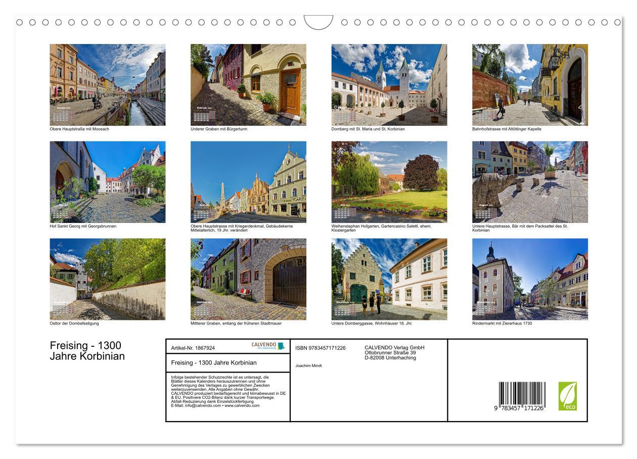 Bild: 9783457171226 | Freising - 1300 Jahre Korbinian (Wandkalender 2025 DIN A3 quer),...