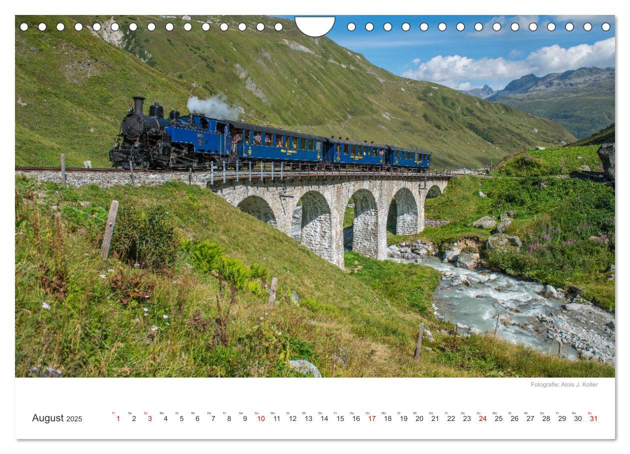 Bild: 9783435427765 | Dampfbahn Furka 2025 (Wandkalender 2025 DIN A4 quer), CALVENDO...