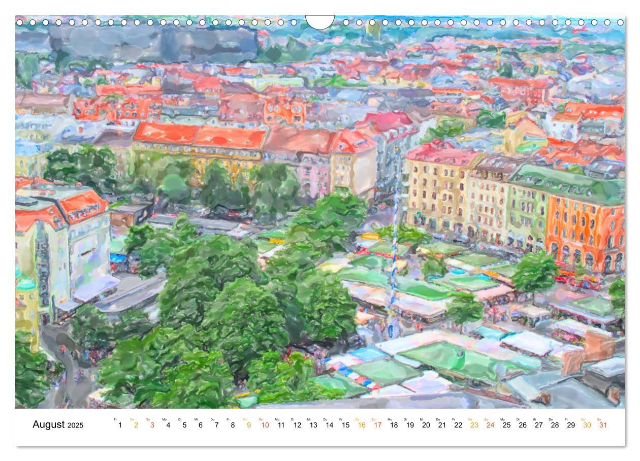 Bild: 9783435166015 | München - Bayerns Landeshauptstadt in Aquarellfarben (Wandkalender...