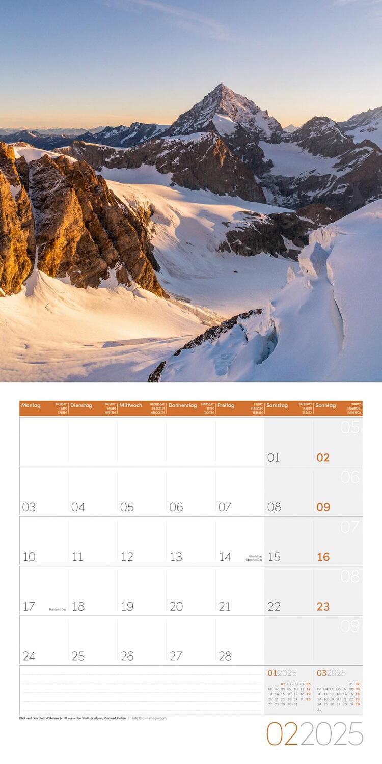 Bild: 9783838445144 | Alpen Kalender 2025 - 30x30 | Ackermann Kunstverlag | Kalender | 28 S.