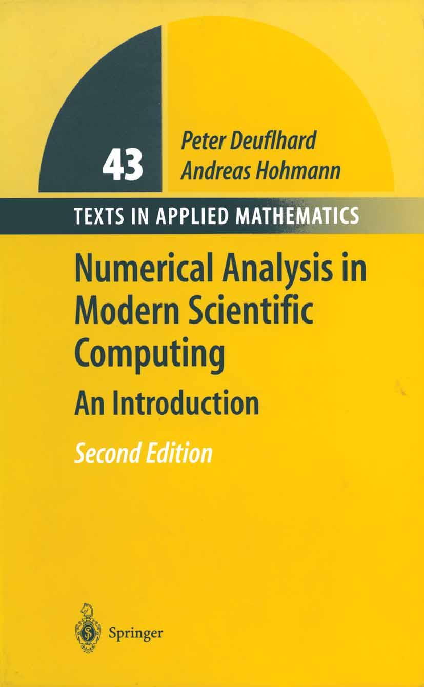 Cover: 9780387954103 | Numerical Analysis in Modern Scientific Computing | An Introduction