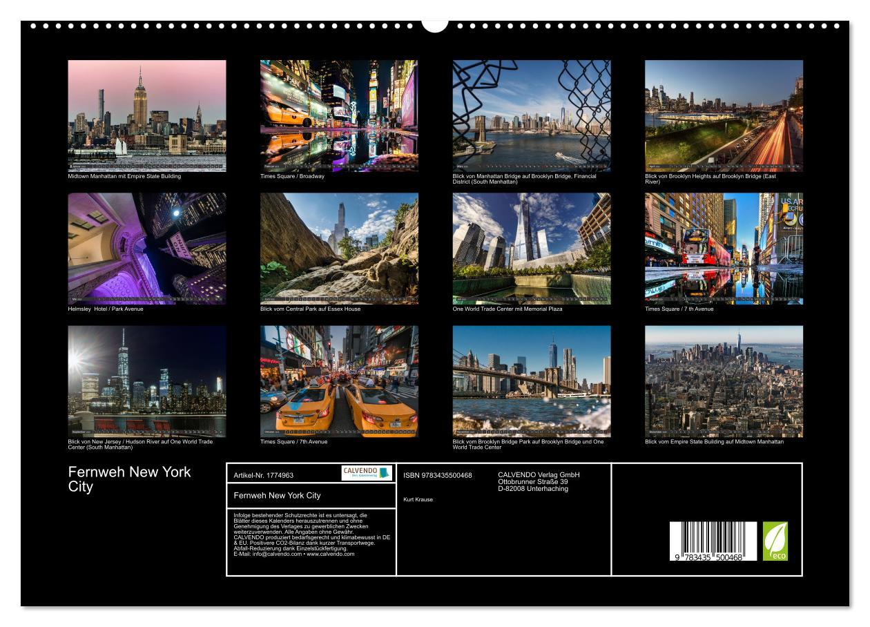 Bild: 9783435500468 | Fernweh New York City (hochwertiger Premium Wandkalender 2025 DIN...