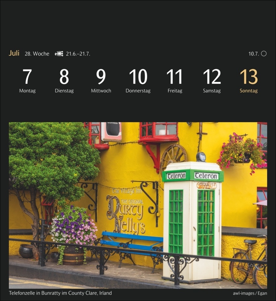 Bild: 9783840035319 | Die Welt in Farben Postkartenkalender 2025 - Kalender mit 53...