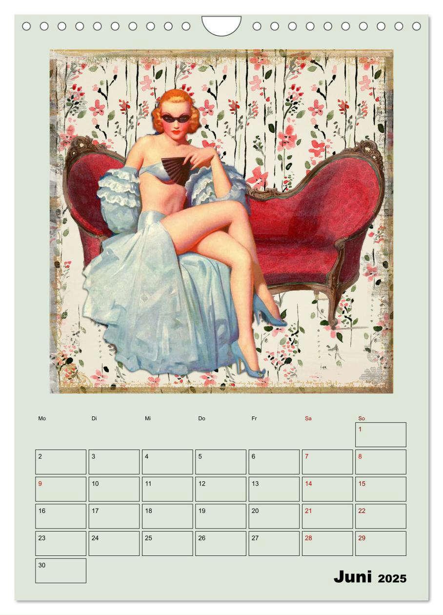 Bild: 9783435910236 | Retro Kult Pin-up-Girls (Wandkalender 2025 DIN A4 hoch), CALVENDO...