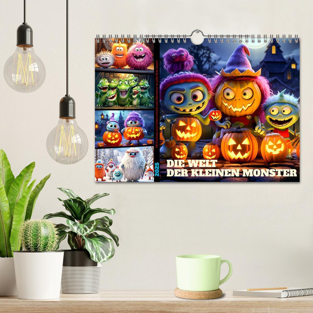 Bild: 9783383855139 | Die Welt der kleinen Monster (Wandkalender 2025 DIN A4 quer),...