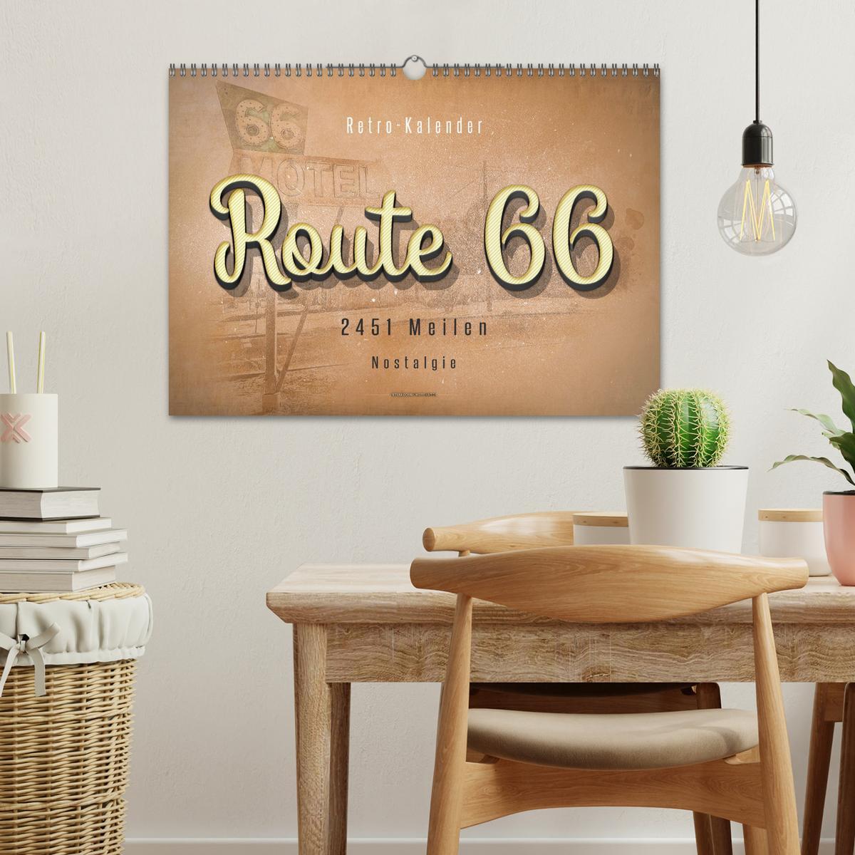 Bild: 9783435214921 | Route 66 - 2451 Meilen Nostalgie (Wandkalender 2025 DIN A3 quer),...