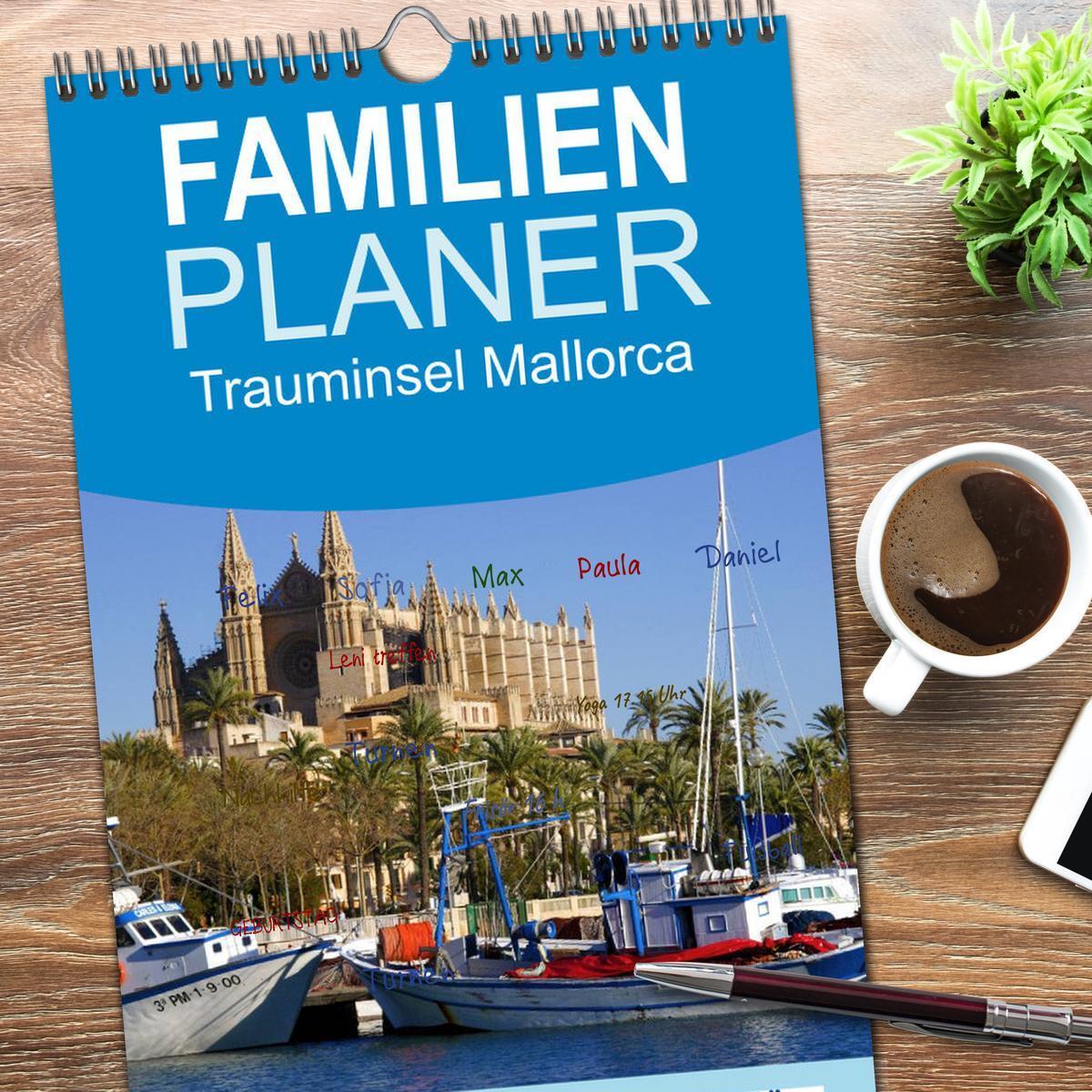 Bild: 9783457124185 | Familienplaner 2025 - Trauminsel Mallorca mit 5 Spalten...