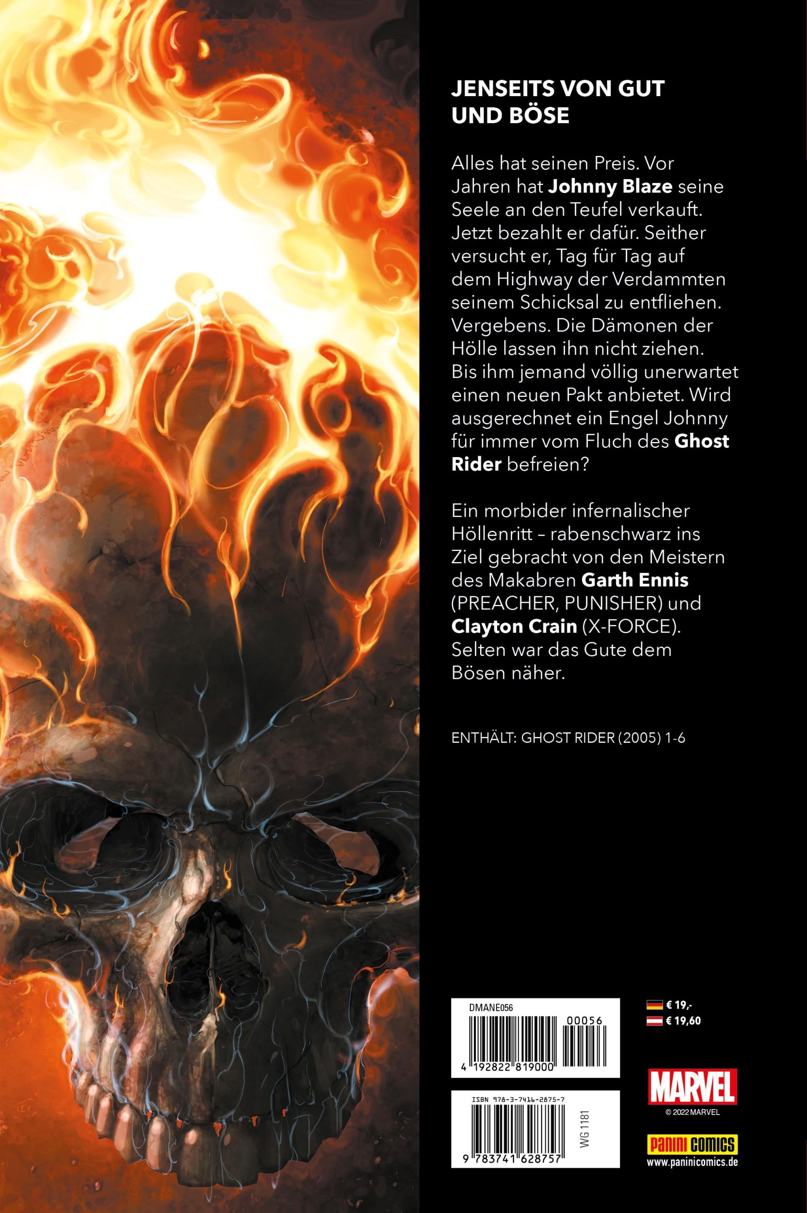 Rückseite: 9783741628757 | Marvel Must-Have: Ghost Rider - Die Straße zur Verdammnis | Buch