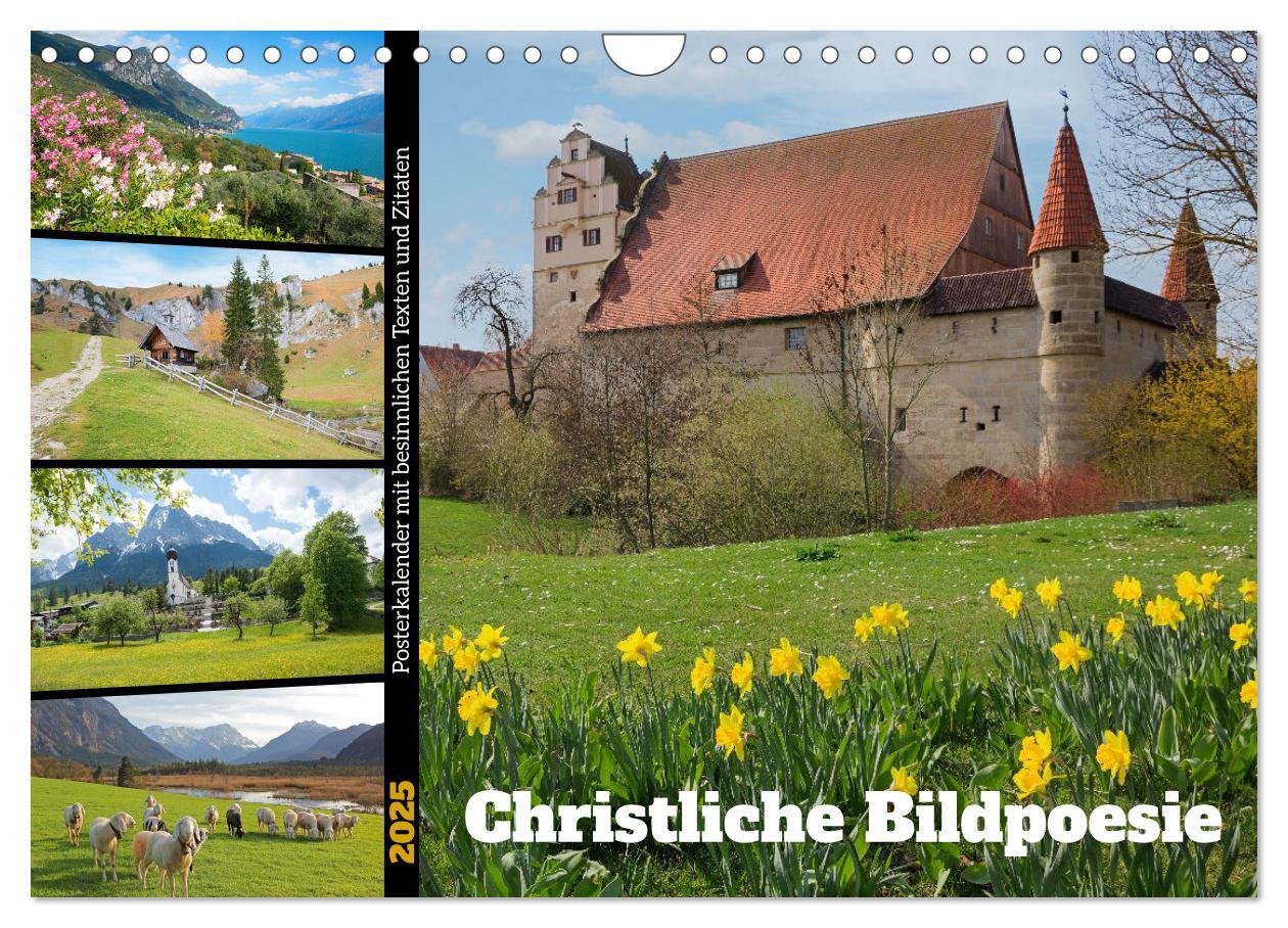 Cover: 9783383823725 | Christliche Bildpoesie (Wandkalender 2025 DIN A4 quer), CALVENDO...