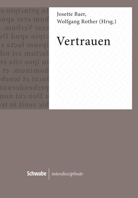 Cover: 9783796534515 | Vertrauen | Schwabe interdisziplinär 7 7 | Josette Baer | Buch | 2015