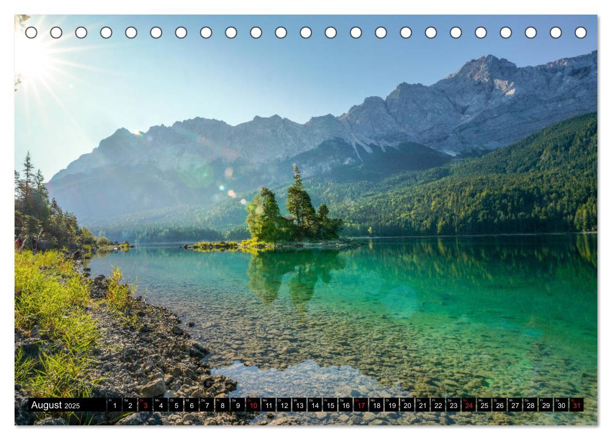 Bild: 9783435273065 | Alpen und Seen (Tischkalender 2025 DIN A5 quer), CALVENDO...