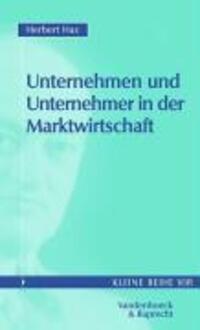 Cover: 9783525340332 | Unternehmen und Unternehmer in der Marktwirtschaft | Herbert Hax