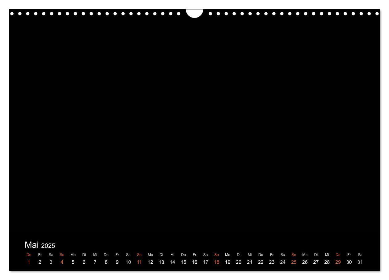 Bild: 9783435839148 | Bastelkalender - Schwarz (Wandkalender 2025 DIN A3 quer), CALVENDO...