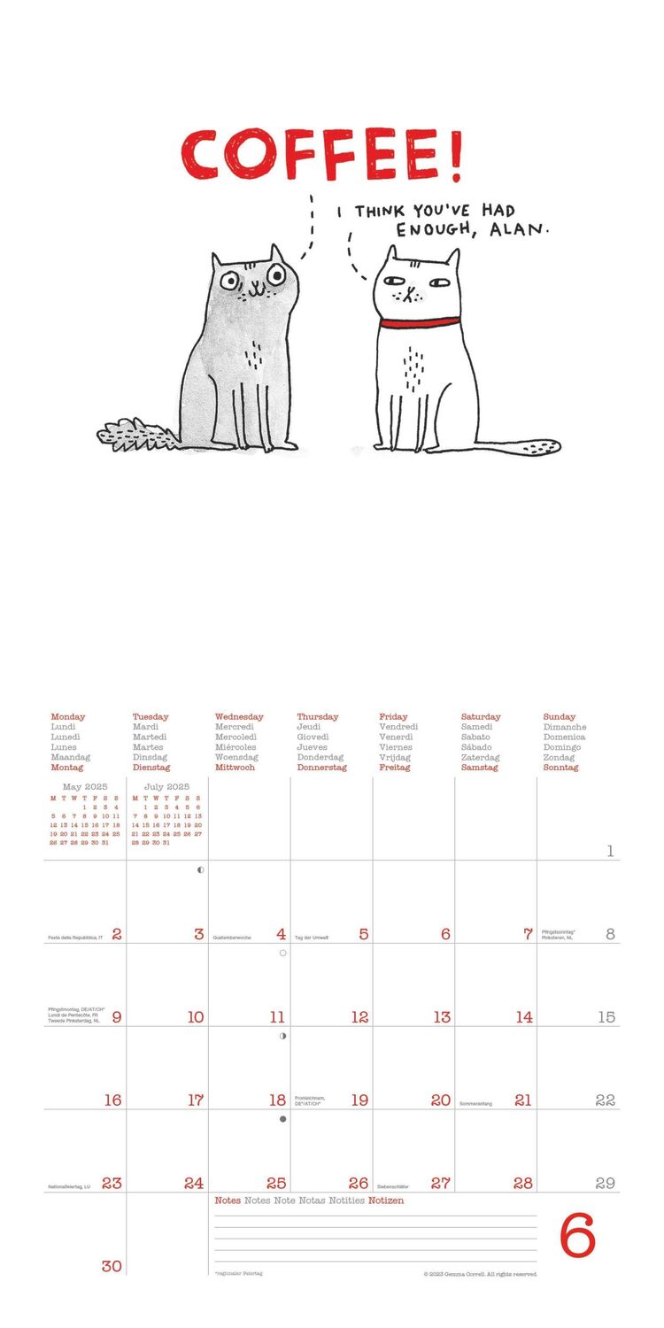 Bild: 4002725987891 | A Cat's Life 2025 - Wand-Kalender - Broschüren-Kalender - 30x30 -...