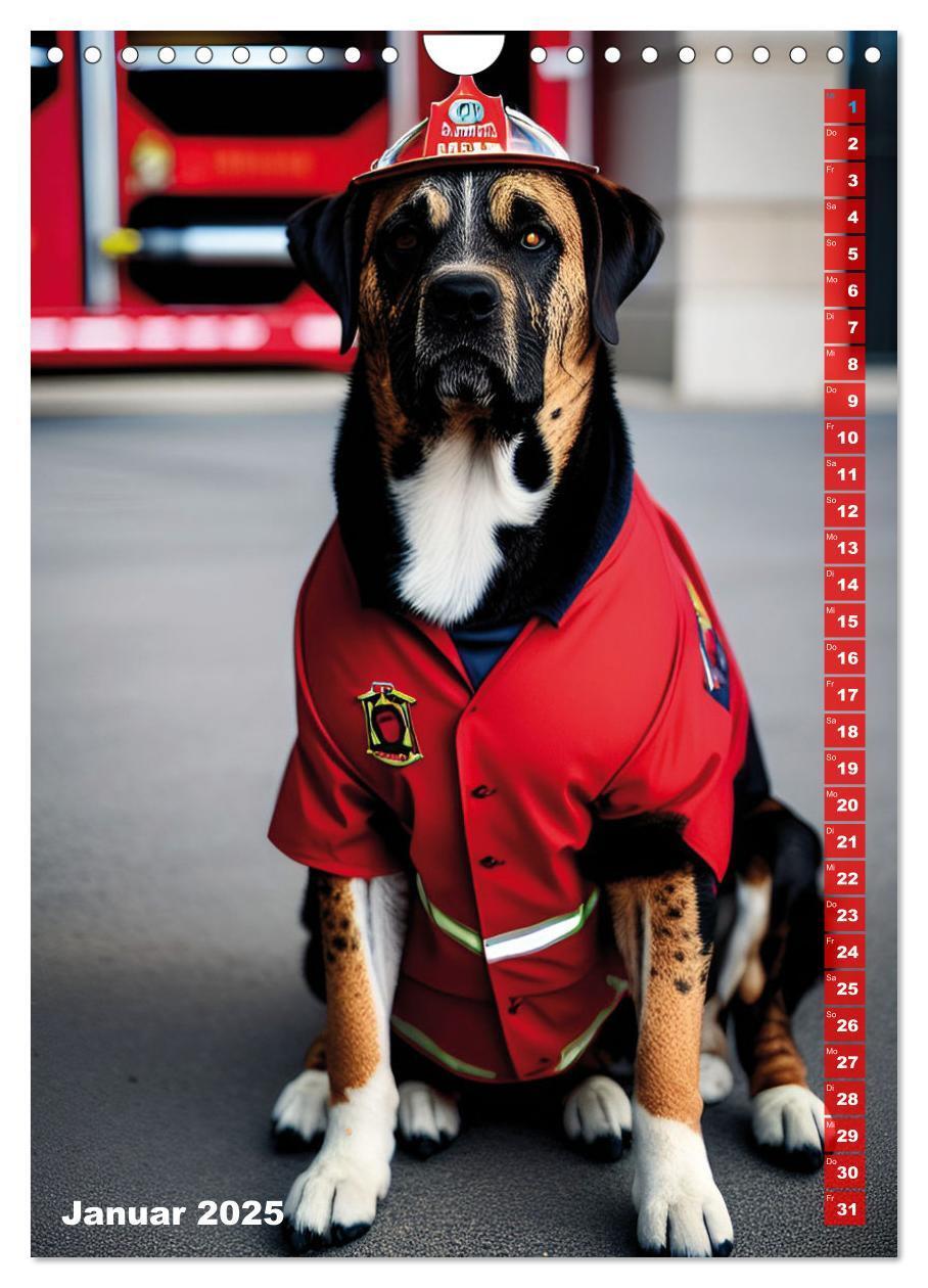 Bild: 9783435883967 | Feuerwehr - Tierischer Feuerwehrkalender (Wandkalender 2025 DIN A4...