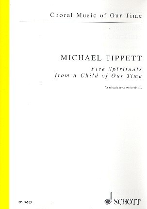 Cover: 9790220103261 | Five Spirituals (From "A Child Of Our Time") | Michael Tippett | Buch