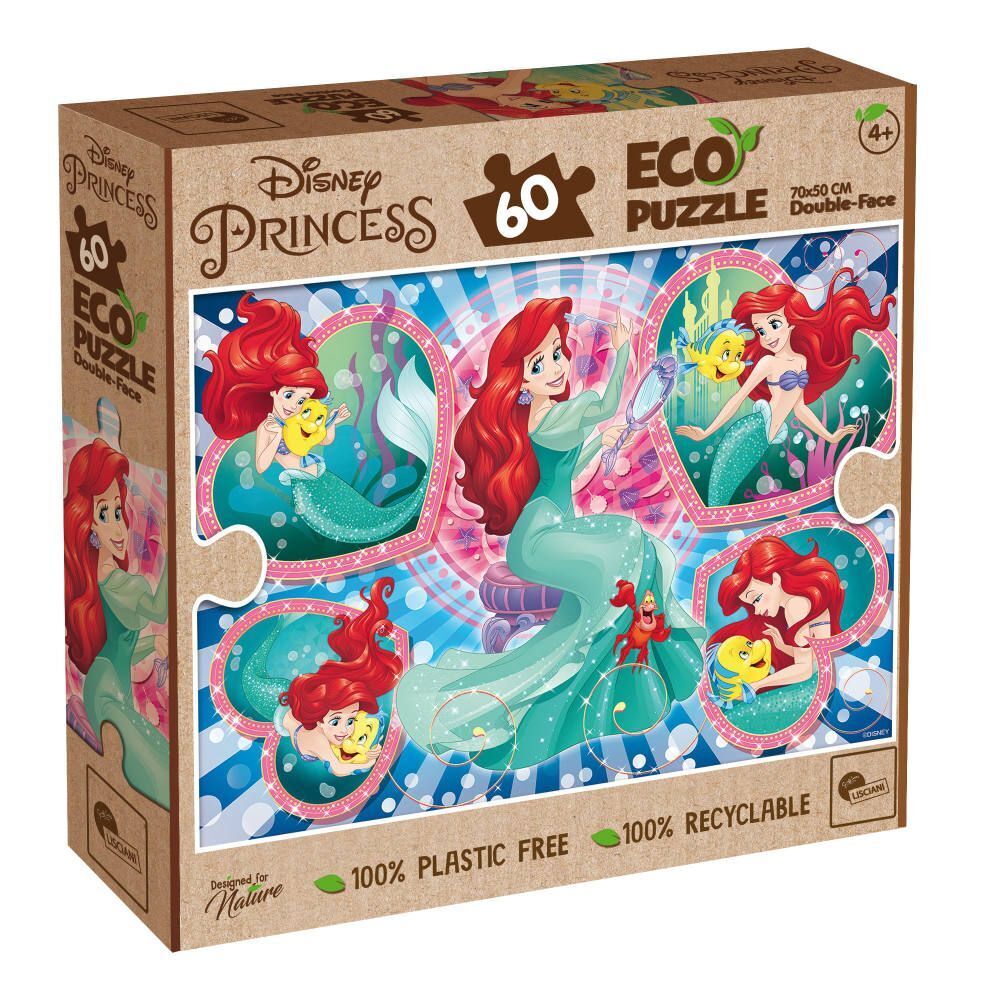 Cover: 8008324091874 | DISNEY ECO-PUZZLE DF LITTLE MERMAID 60 | Spiel | Kartonschachtel