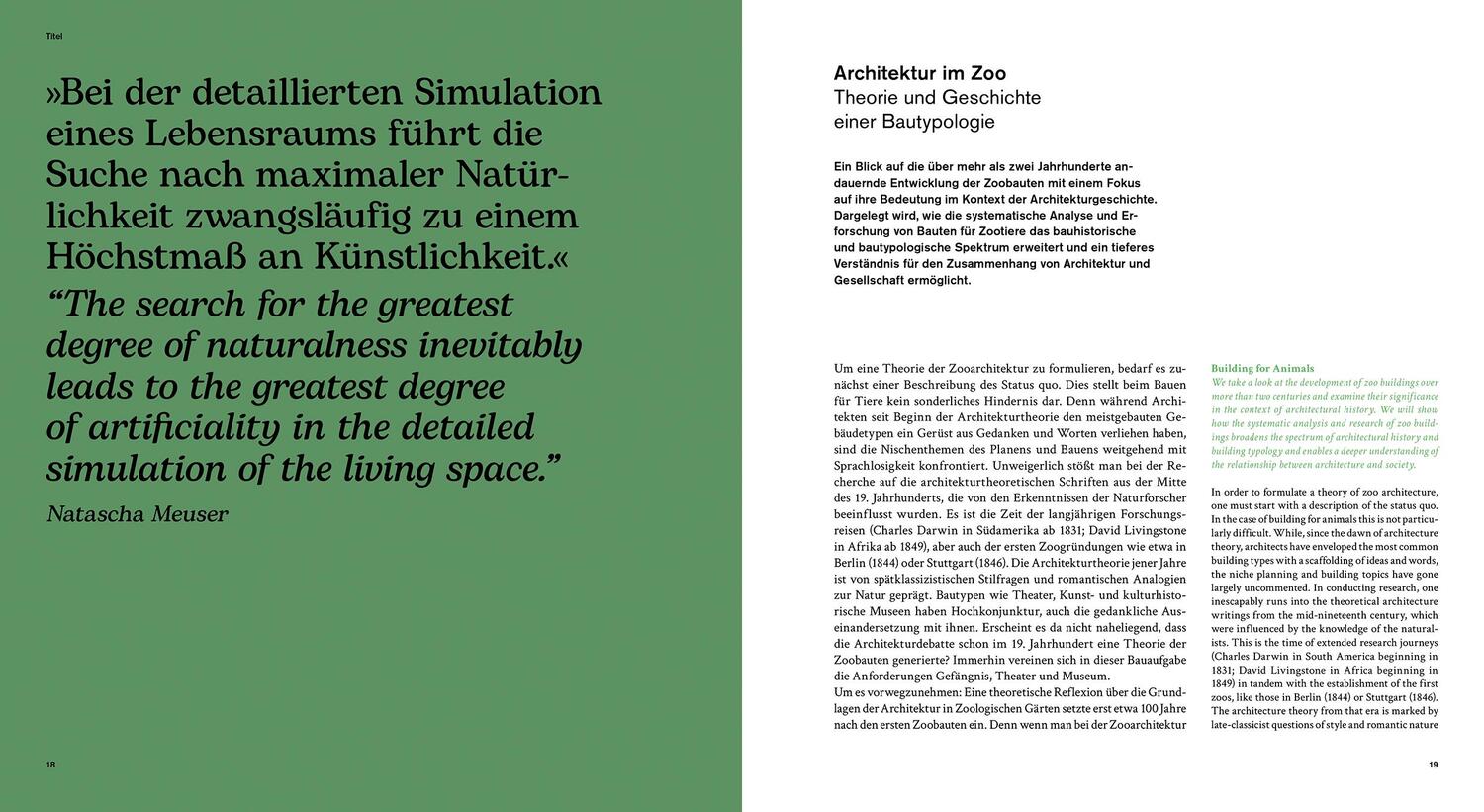 Bild: 9783869224640 | World¿Zoo and¿Aquarium Architecture Vol. 01 | Natascha Meuser | Buch