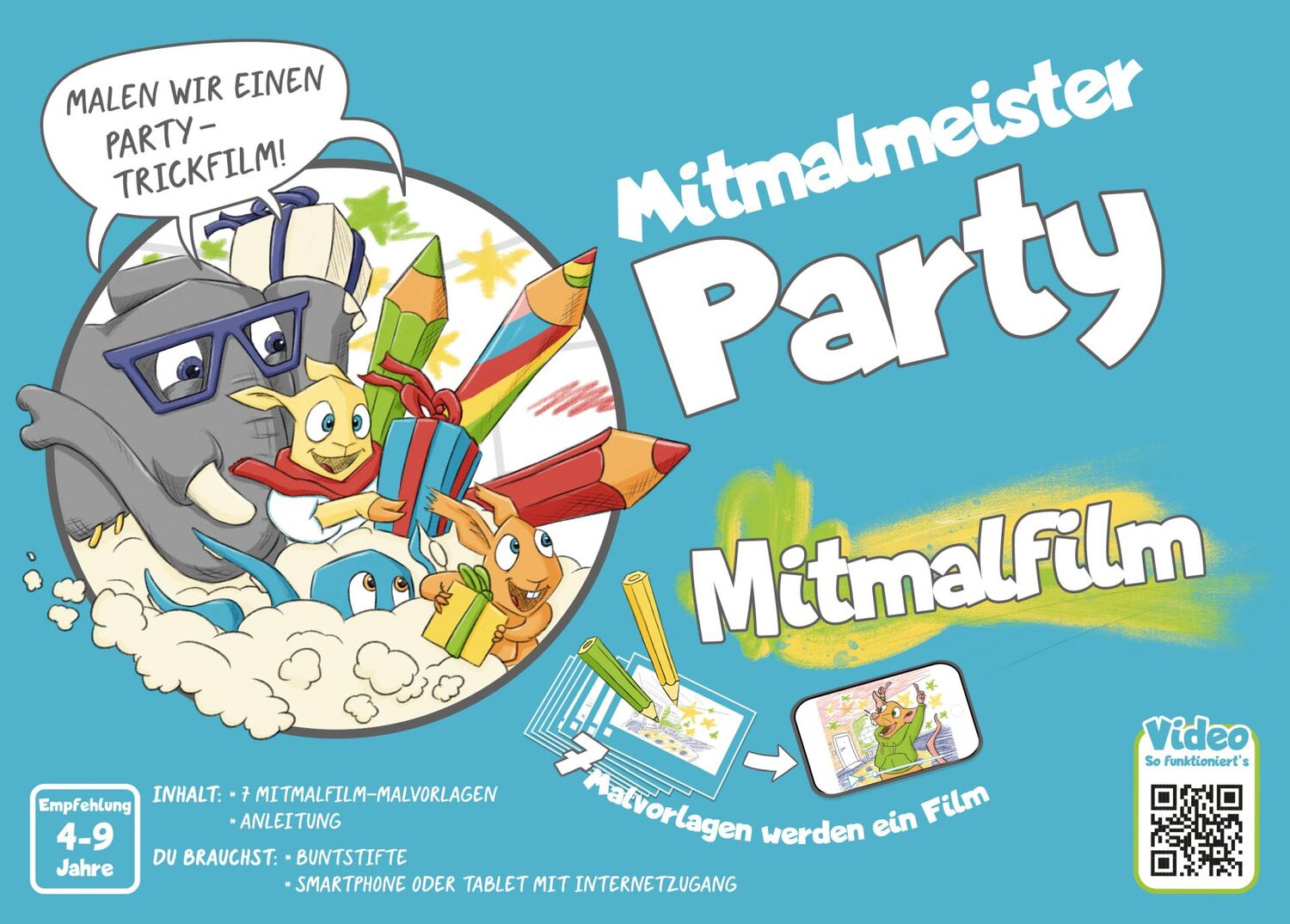 Cover: 4170000105381 | Mitmalfilm Mitmalmeister Party | Malen wir einen Party-Trickfilm!