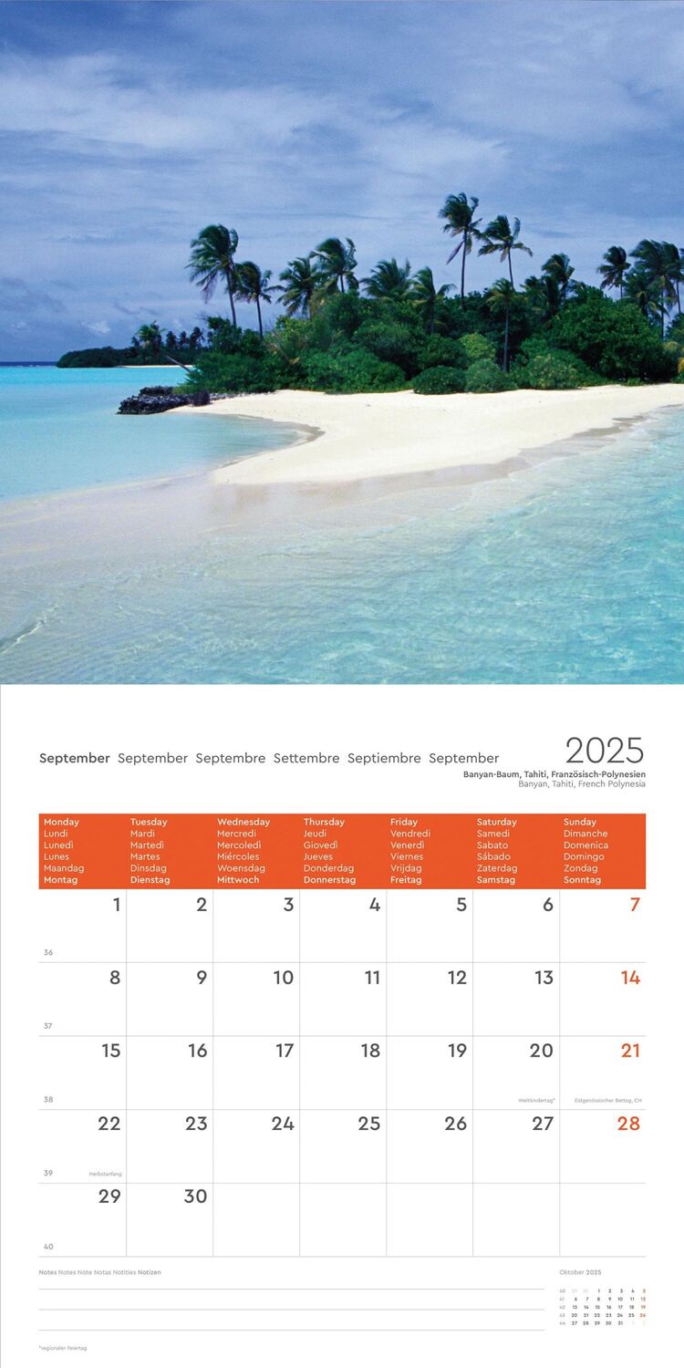 Bild: 9783965914032 | Trauminseln - KUNTH Broschurkalender 2025 | Kalender | 28 S. | Deutsch