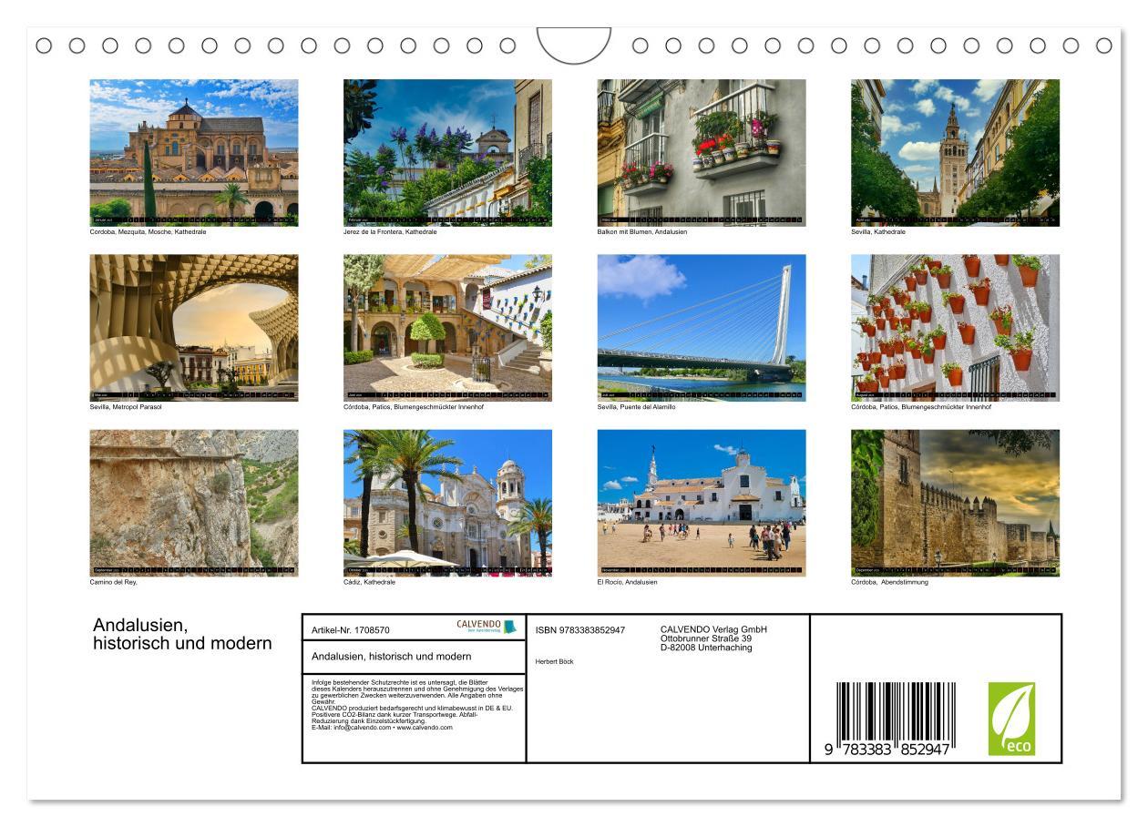 Bild: 9783383852947 | Andalusien, historisch und modern (Wandkalender 2025 DIN A4 quer),...