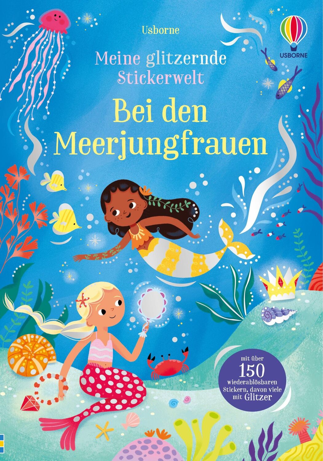 Cover: 9781035702725 | Meine glitzernde Stickerwelt: Bei den Meerjungfrauen | Taschenbuch