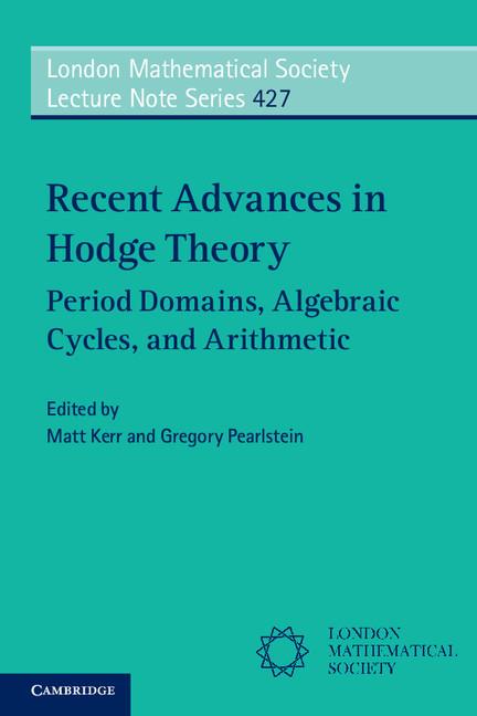 Cover: 9781107546295 | Recent Advances in Hodge Theory | Matt Kerr (u. a.) | Taschenbuch