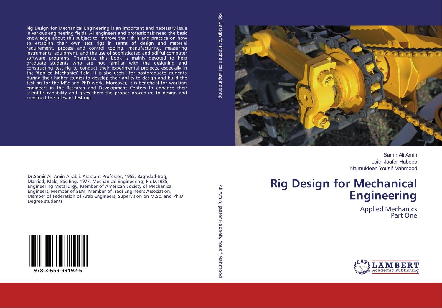 Cover: 9783659931925 | Rig Design for Mechanical Engineering | Applied Mechanics Part One