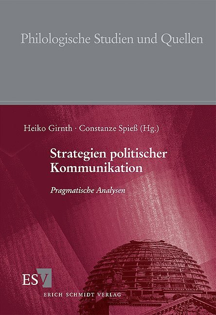 Cover: 9783503079902 | Strategien politischer Kommunikation | Pragmatische Analysen | Buch