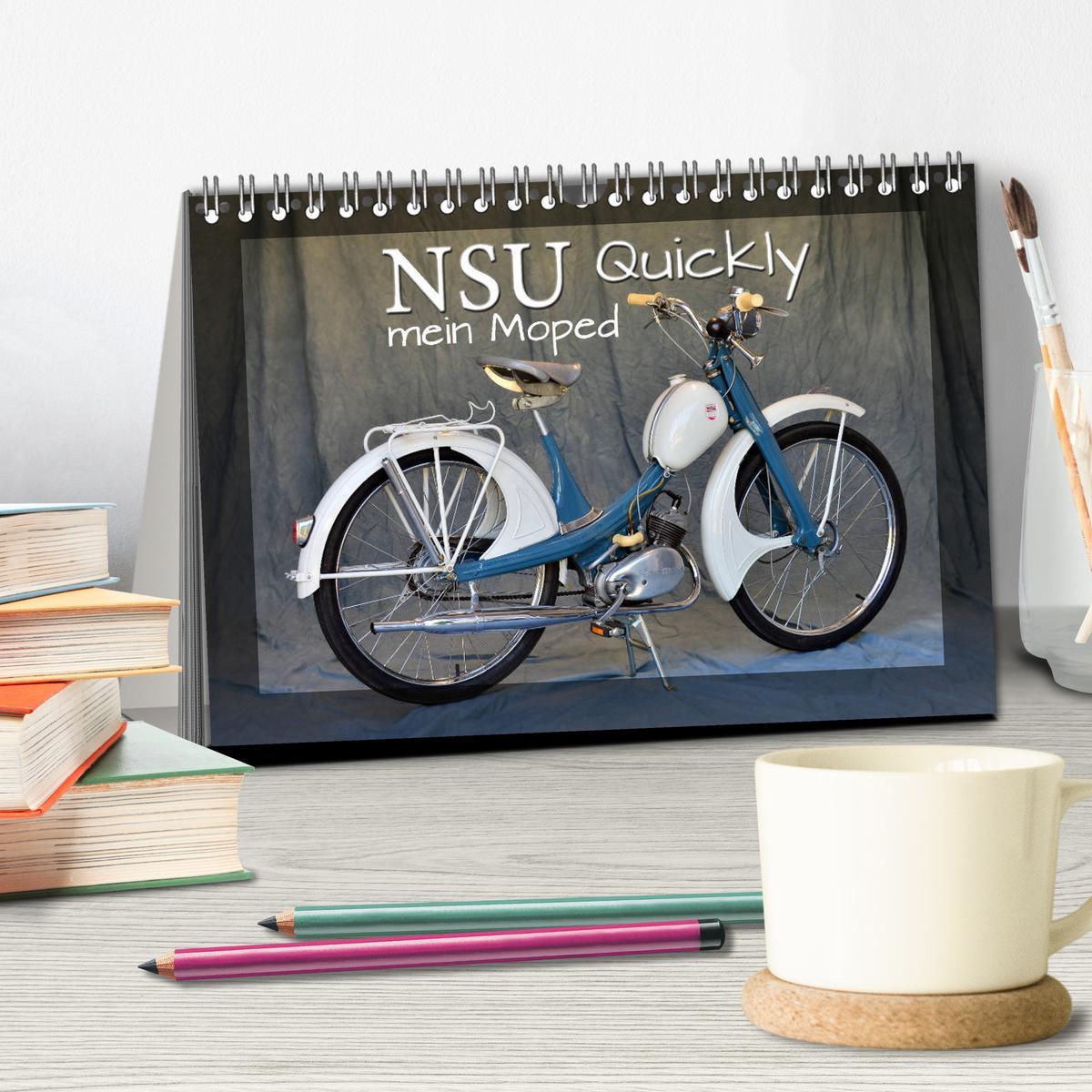 Bild: 9783435404100 | NSU Quickly - Mein Moped (Tischkalender 2025 DIN A5 quer), CALVENDO...